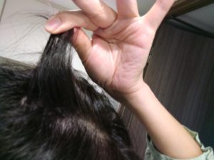 生えてきた髪の毛